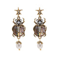 The Gilded Beetle Earrings