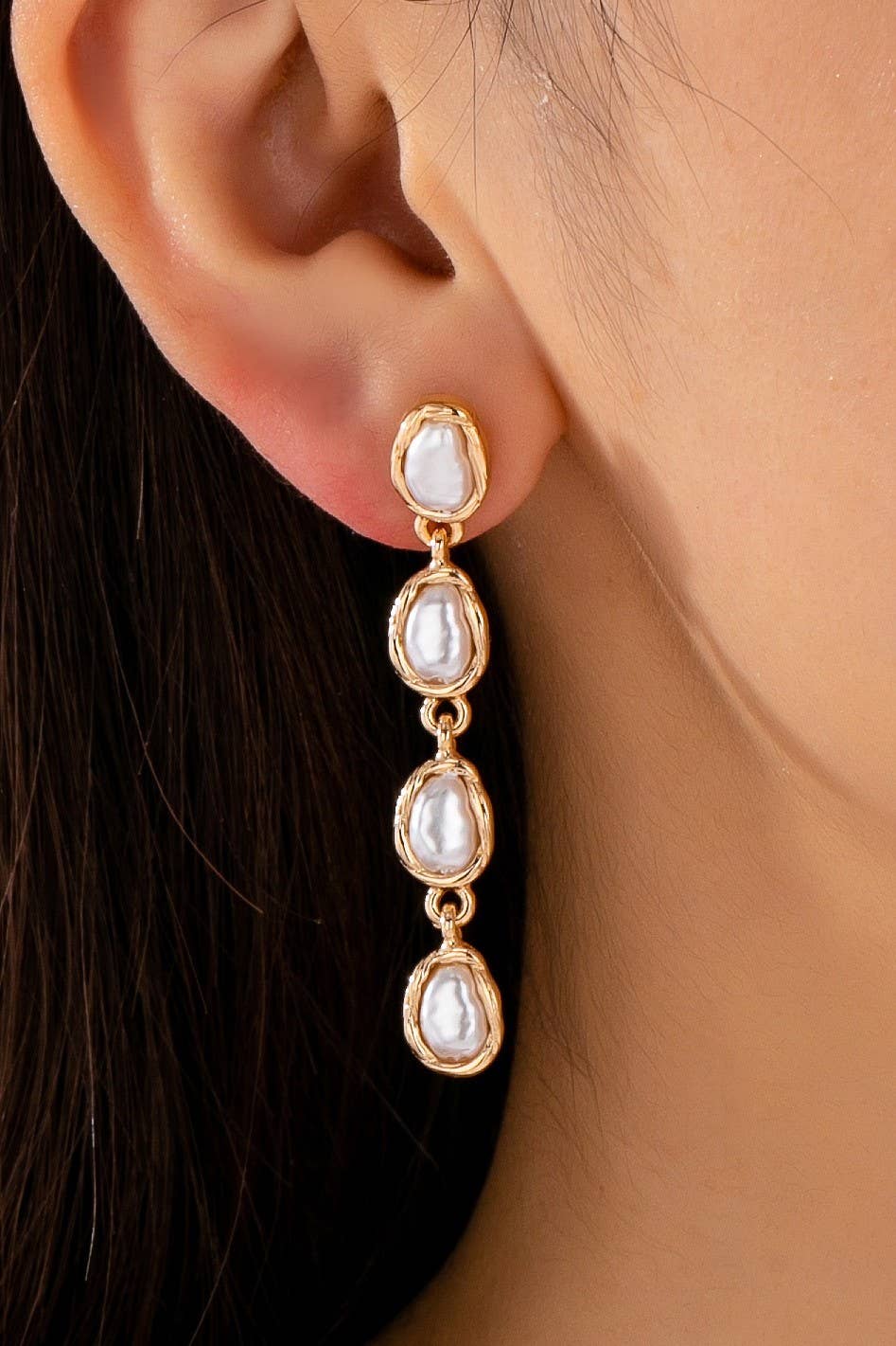 The Pearl Edit Drop Earrings