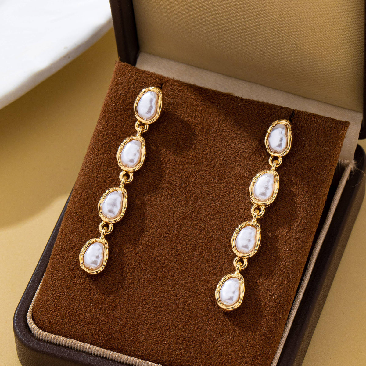 The Pearl Edit Drop Earrings