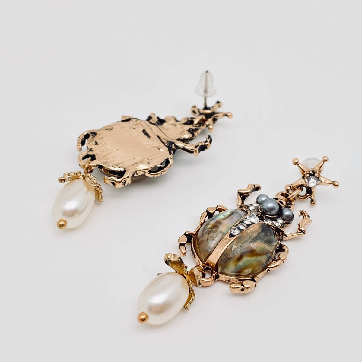 The Gilded Beetle Earrings