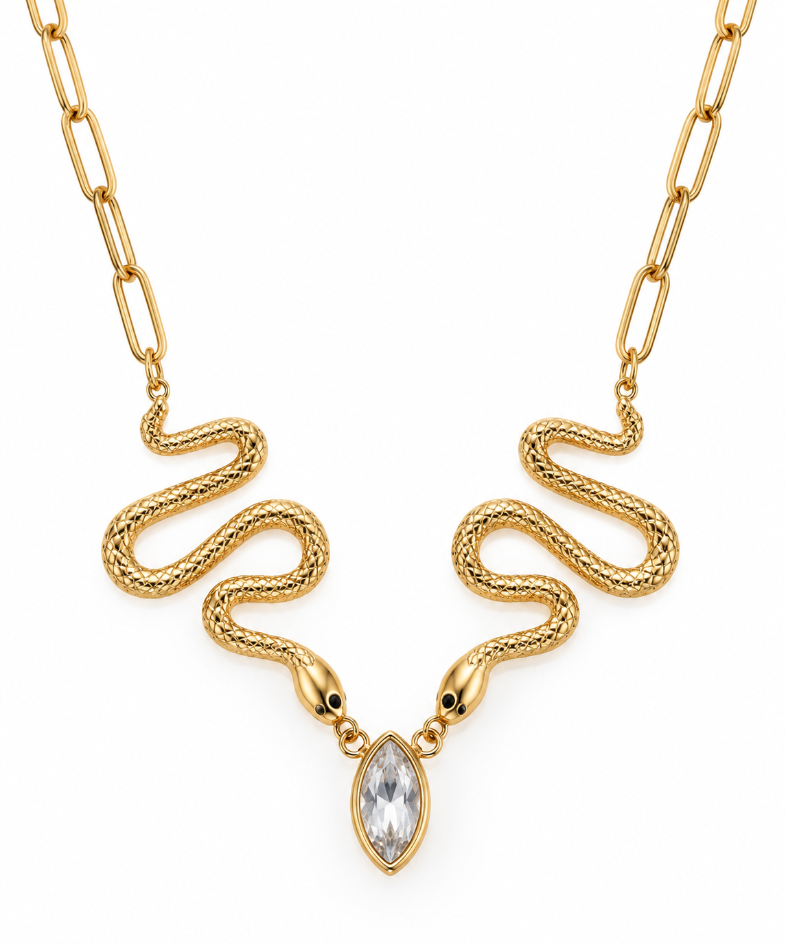 Serpent Spark Statement Necklace