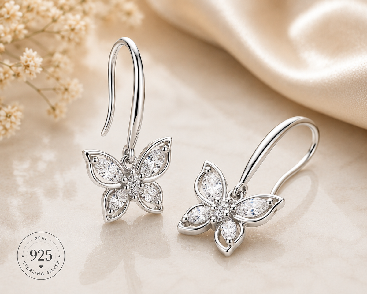 Flutter & Shine Sterling Silver Earrings