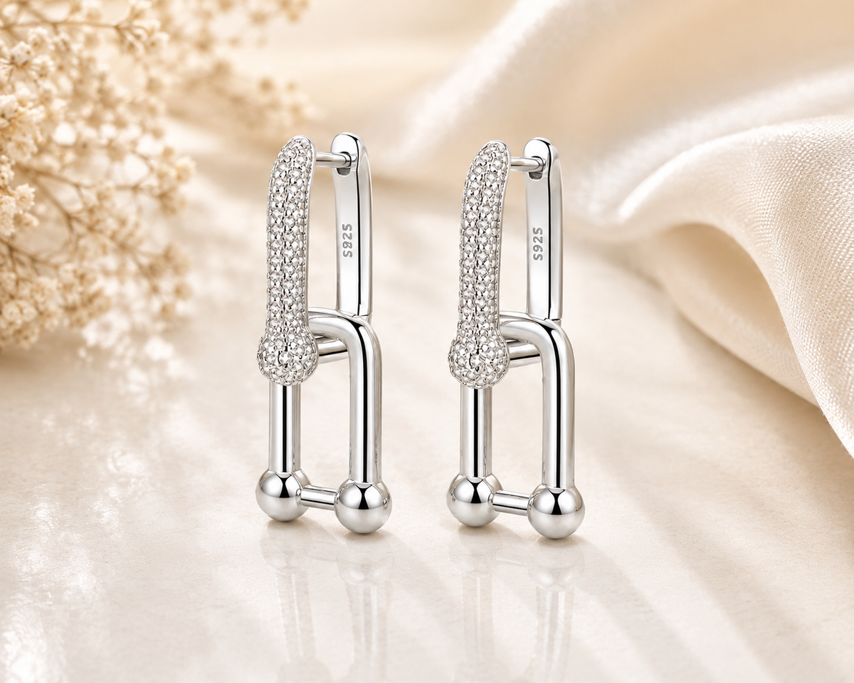 The Link Up Sterling Silver Earrings