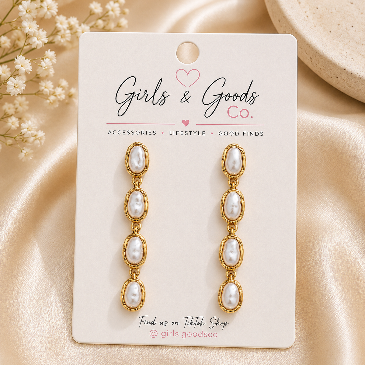 The Pearl Edit Drop Earrings