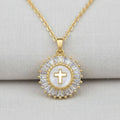 Radiant Faith Crystal Cross Necklace